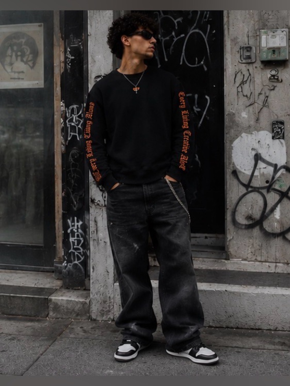 Off-White x Vlone "Every Living Creative Dies Alone" Crewneck Sweatshirt